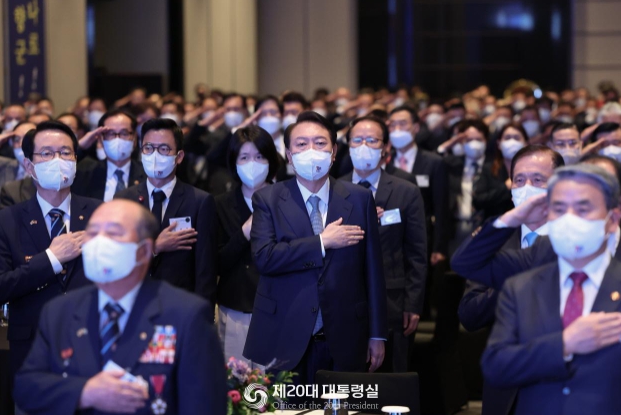 윤석열 대통령, 재향군인회 창설 70주년 기념식 참석