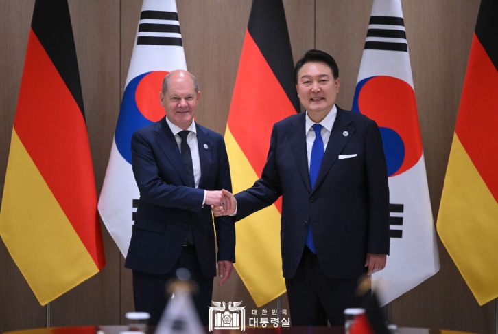 5월 21일 윤석열 대통령은 올라프 숄츠 독일 총리와 한-독일 정상회담을 가졌다.