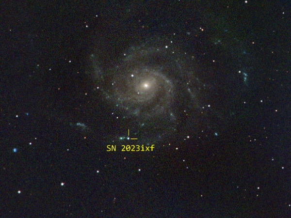 바람개비 은하(M101) 및 초신성 SN 2023ixf